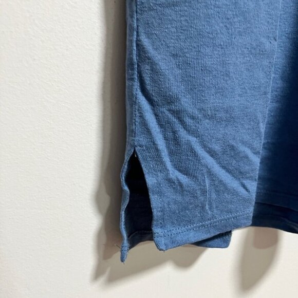 Wrap London Hemp Cotton Blue Midi Dress - Size US 6 / UK 10 - Picture 6 of 12